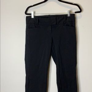 THE LIMITED STRAIGHT LEG BLACK TROUSERS